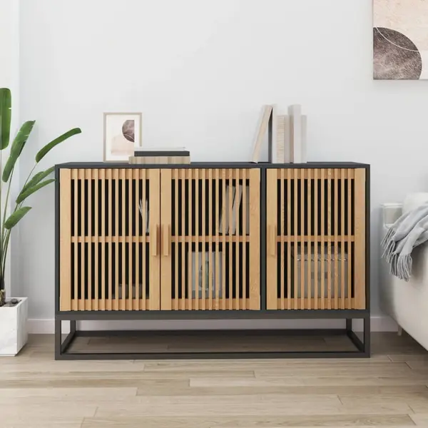 Gossi dulap, negru, 105x30x65 cm, lemn prelucrat