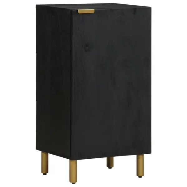 Gossi dulap, negru, 40x33x75 cm, lemn prelucrat