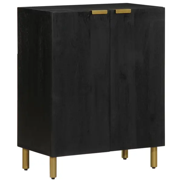 Gossi dulap, negru, 60x33x75 cm, lemn prelucrat