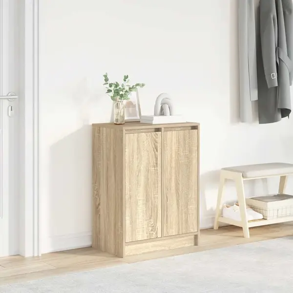 Gossi dulap pantofi stejar sonoma 57x34x76 cm lemn prelucrat