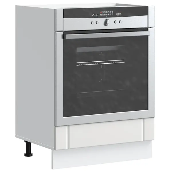 Gossi dulap pentru cuptor „lucca” din lemn prelucrat alb