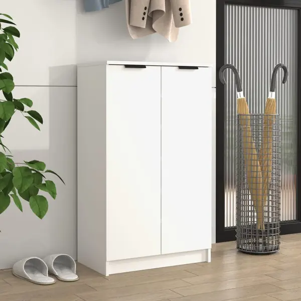 Gossi dulap pentru incaltaminte alb 59x35x100 cm lemn prelucrat