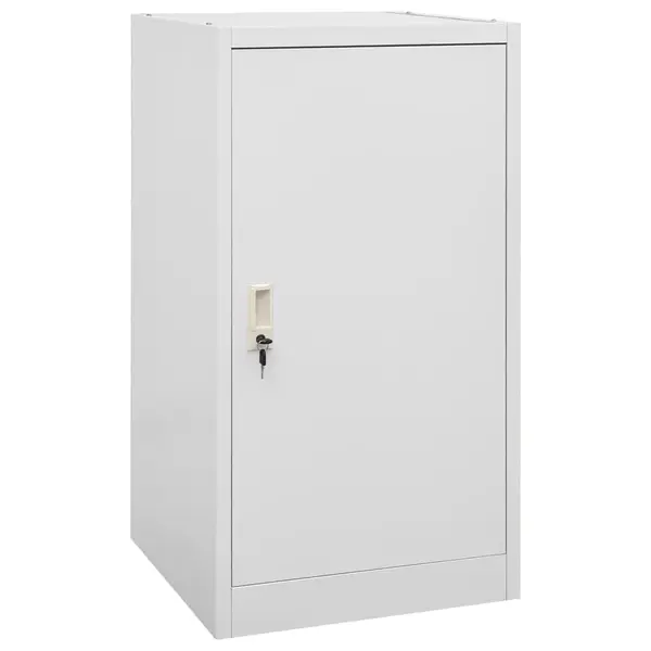 Gossi dulap pentru sa, gri deschis, 53x53x105 cm, otel
