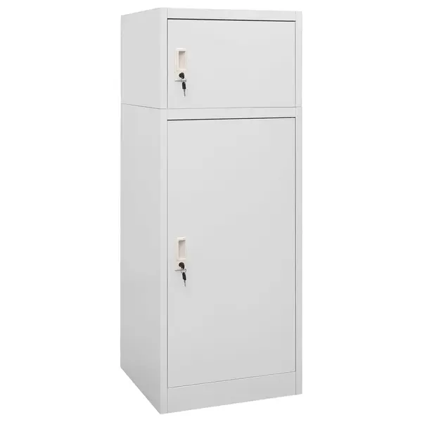 Gossi dulap pentru sa, gri deschis, 53x53x140 cm, otel
