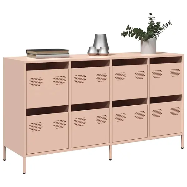 Gossi dulap, roz, 135x39x73,5 cm, otel laminat la rece
