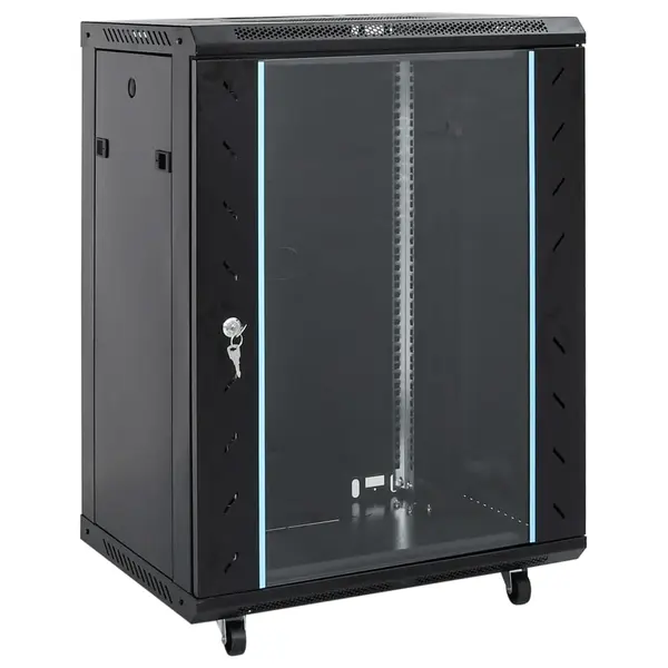 Gossi dulap server, picioare pivotante, 18u, 19 ip20 53x40x80 cm