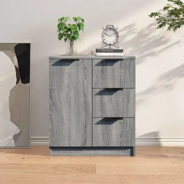 Gossi dulap, sonoma gri, 60x30x70 cm, lemn prelucrat