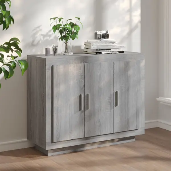 Gossi dulap, sonoma gri, 92x35x75 cm, lemn compozit