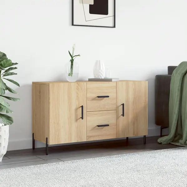 Gossi dulap, stejar sonoma, 100x36x60 cm, lemn compozit