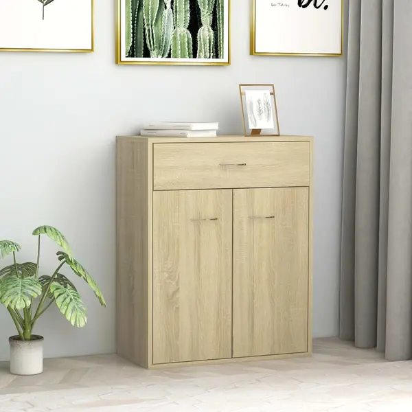 Gossi dulap, stejar sonoma, 60 x 30 x 75 cm, lemn prelucrat
