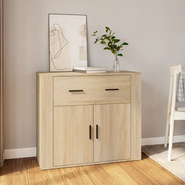 Gossi dulap, stejar sonoma, 80x33x70 cm, lemn compozit