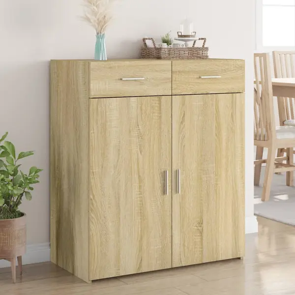 Gossi dulap, stejar sonoma, 80x42,5x93 cm, lemn prelucrat