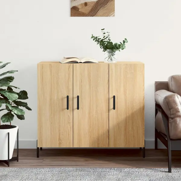 Gossi dulap, stejar sonoma, 90x34x80 cm, lemn compozit