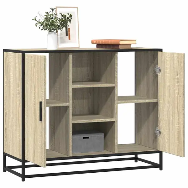 Gossi dulap, stejar sonoma, 92x35x76 cm, lemn prelucrat