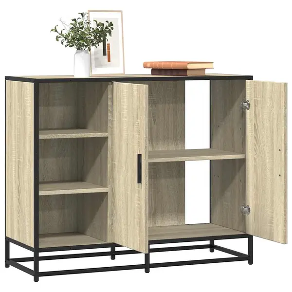 Gossi dulap, stejar sonoma, 92x35x76 cm, lemn prelucrat