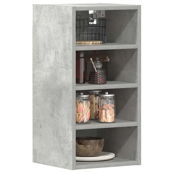 Gossi dulap suspendat, gri beton, 30x29,5x60 cm, pal