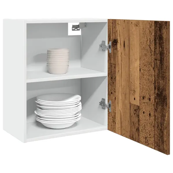 Gossi dulap suspendat, lemn vechi, 50x31x60 cm, lemn prelucrat