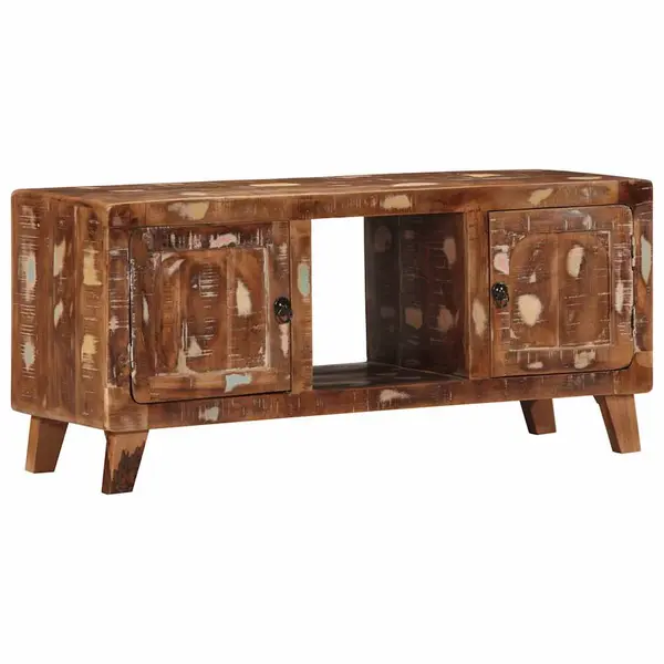 Gossi dulap tv 105x46x32 cm lemn masiv recuperat