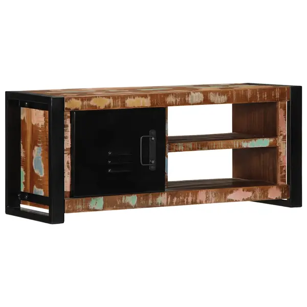 Gossi dulap tv 80x30x35 cm lemn masiv recuperat