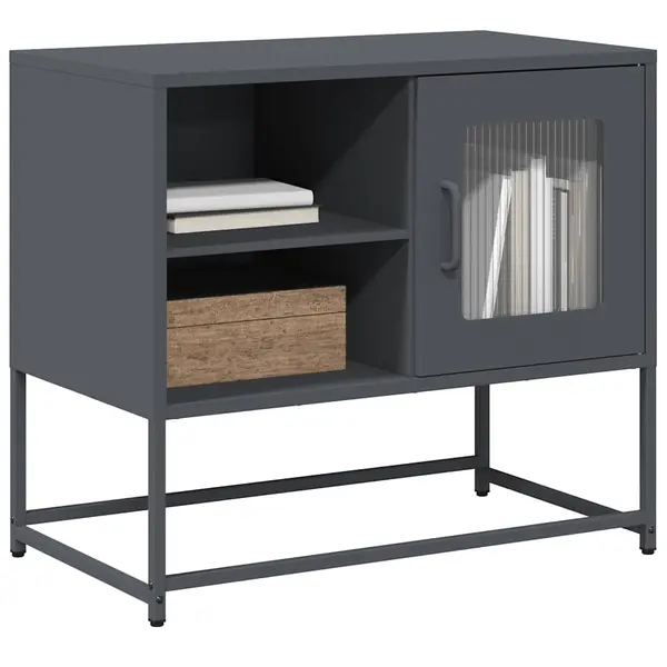 Gossi dulap tv, antracit, 68x39x60,5 cm, otel