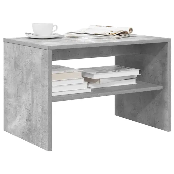 Gossi dulap tv beton gri 60x40x40 cm lemn prelucrat