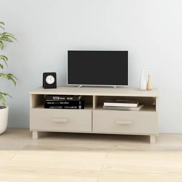 Gossi dulap tv „hamar”, maro miere, 106x40x40 cm, lemn masiv de pin