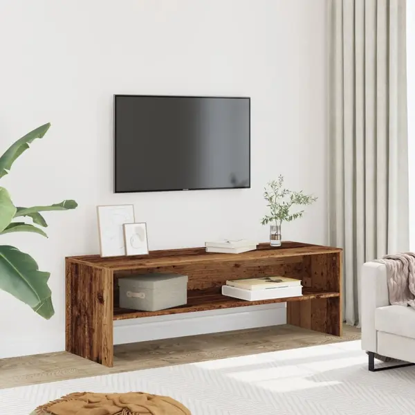 Gossi dulap tv, lemn vechi, 120x40x40 cm, lemn prelucrat