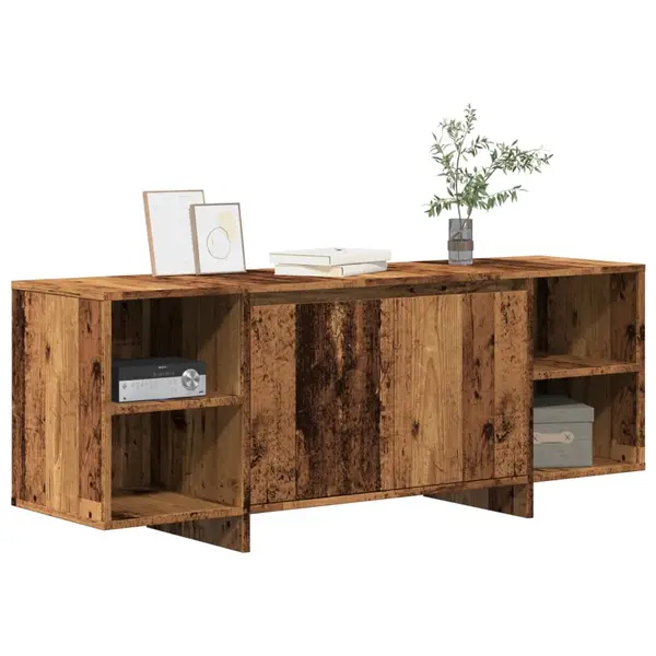 Gossi dulap tv, lemn vechi, 130x35x50 cm, lemn prelucrat