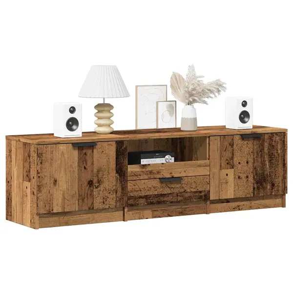 Gossi dulap tv lemn vechi 140x35x40 cm lemn prelucrat