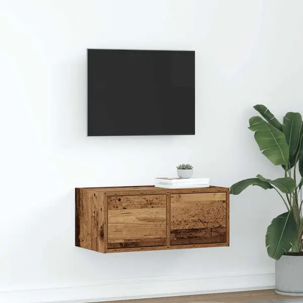 Gossi dulap tv lemn vechi 60x31x25,5 cm lemn prelucrat