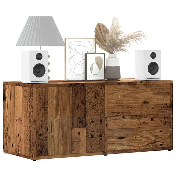 Gossi dulap tv lemn vechi 80x34x35,5 cm lemn prelucrat