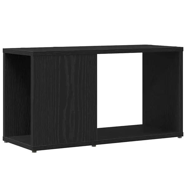 Gossi dulap tv stejar negru 60x24x32 cm lemn prelucrat