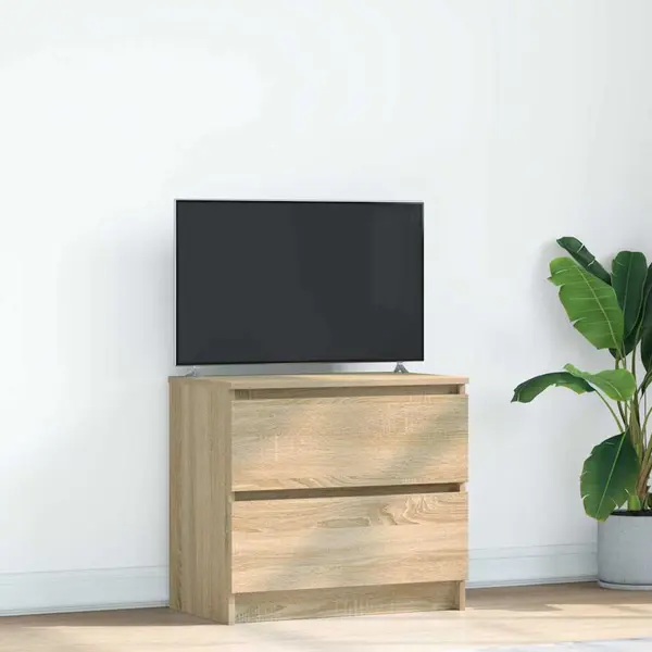 Gossi dulap tv stejar sonoma 60x35x54 cm lemn prelucrat
