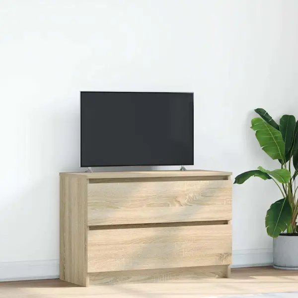 Gossi dulap tv stejar sonoma 80x35x54 cm lemn prelucrat