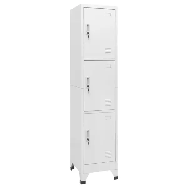 Gossi dulap vestiar cu 3 compartimente, 38x45x180 cm