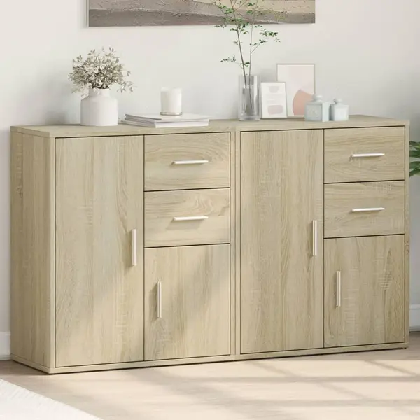 Gossi dulapuri, 2 buc., stejar sonoma, 60x31x70 cm, lemn prelucrat