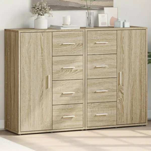 Gossi dulapuri, 2 buc., stejar sonoma, 60x31x84 cm, lemn prelucrat