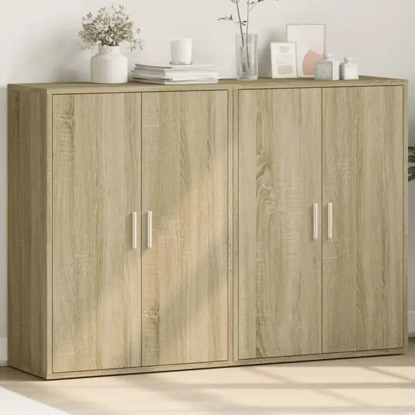 Gossi dulapuri, 2 buc., stejar sonoma, 60x31x84 cm, lemn prelucrat