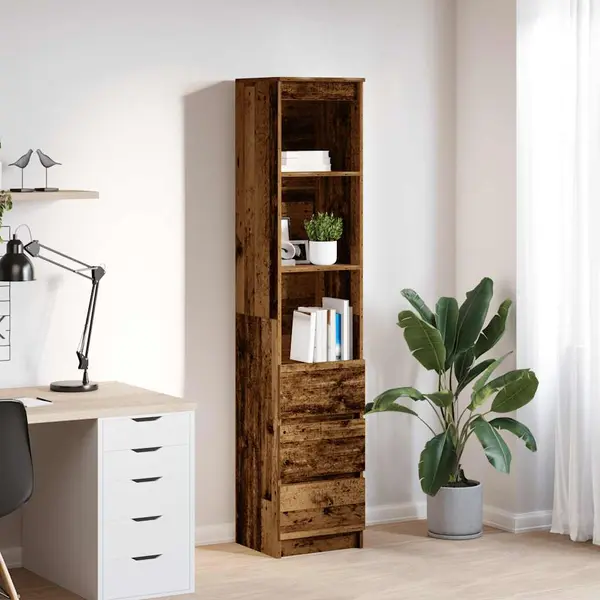 Gossi dulapuri din lemn vechi 37,5x35x180 cm lemn prelucrat