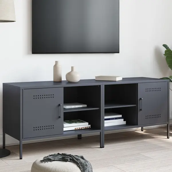 Gossi dulapuri tv, 2 buc., antracit, 68x39x50,5 cm, otel