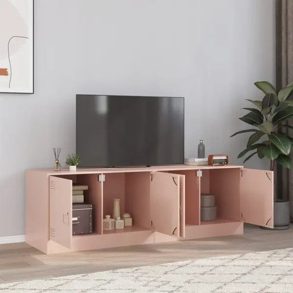 Gossi dulapuri tv 2 buc roz 67x39x44 cm otel