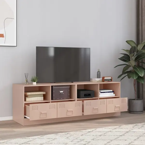 Gossi dulapuri tv 2 buc roz 67x39x44 cm otel