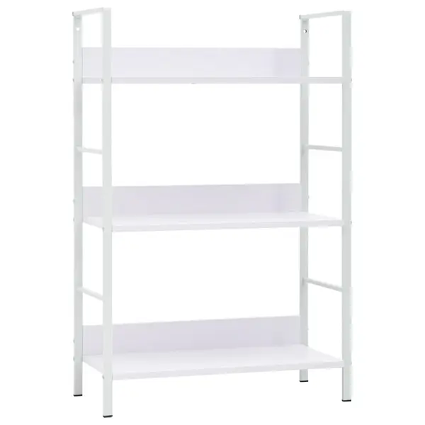 Gossi etajera carti 3 rafturi, alb, 60x27,6x90,5 cm, lemn prelucrat