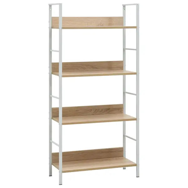 Gossi etajera carti 4 rafturi, stejar, 60x27,6x124,5cm lemn prelucrat