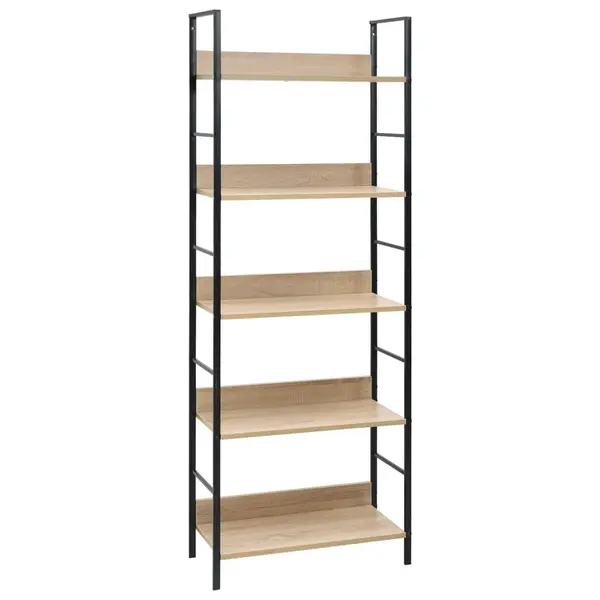 Gossi etajera carti 5 rafturi, stejar 60x27,6x158,5 cm lemn prelucrat