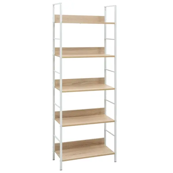 Gossi etajera carti 5 rafturi, stejar, 60x27,6x158,5cm lemn prelucrat