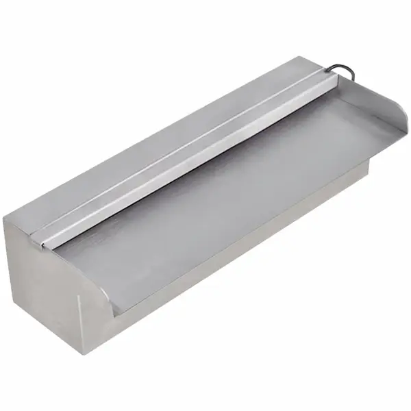 Gossi fantana piscina dreptunghiulara led-uri 30 cm otel inoxidabil