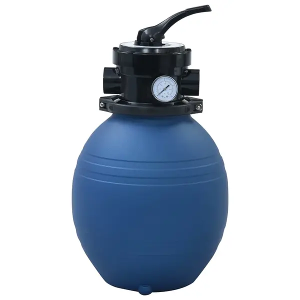 Gossi filtru cu nisip pentru piscina supapa 4 pozitii albastru 300 mm