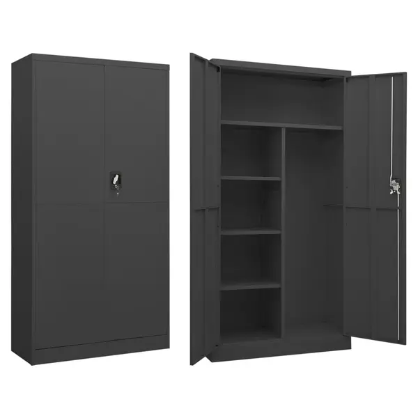 Gossi fiset, antracit, 90x40x180 cm, otel