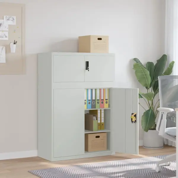 Gossi fiset, gri deschis, 90x40x130 cm, otel